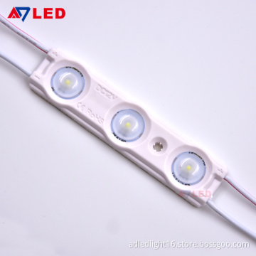 Adled Light 1.44w smd2835 12v dc 3 led module lens for shop name sign board